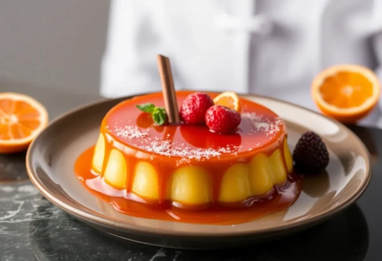 flan chocolat​