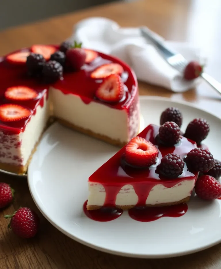 Cheesecake Sans Cuisson Aux Fruits Rouges