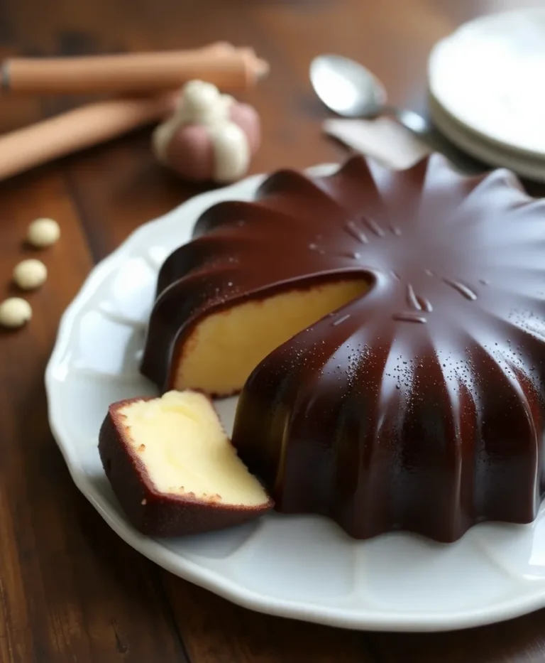 Gâteau de Semoule à la Vanille.