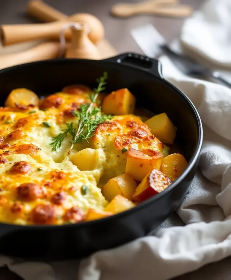 Gratin de Courge et Pommes de Terre au Fromage