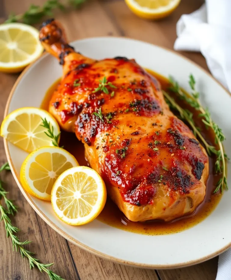 Poulet Mariné au Citron et Herbes Aromatiques