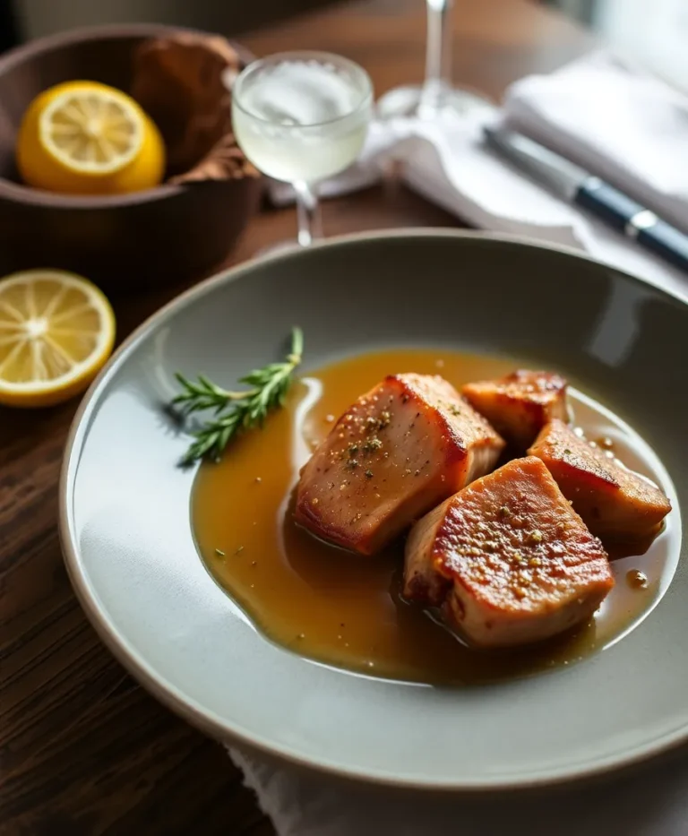 Quasi de Veau au Romarin et Citron Confit