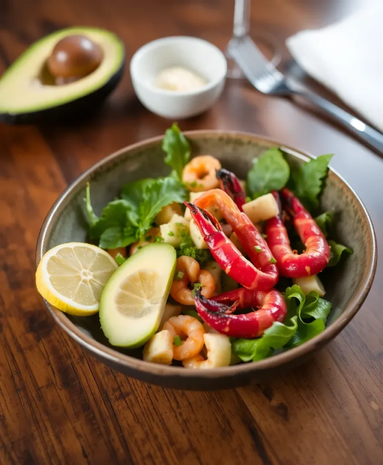 Salade d'Avocat et Crevettes Tropicales