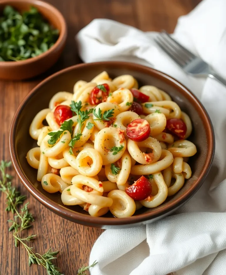 Salade de Macaroni Crémeuse aux Herbes fraîches