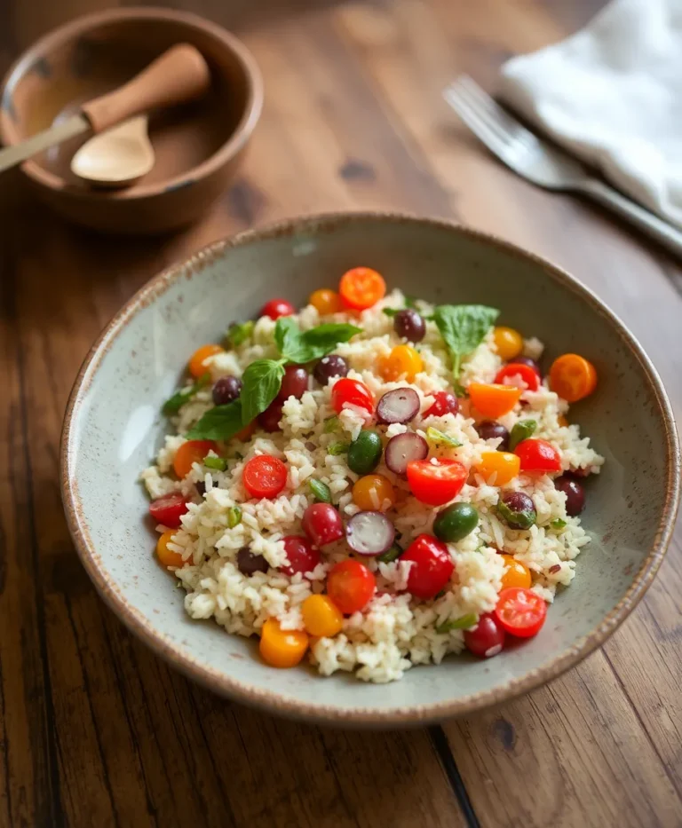 Salade de Riz au Thon et Légumes Méditerranéens