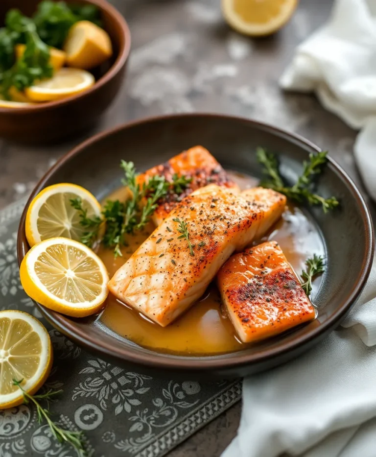 Saumon au Four avec Herbes et Citron