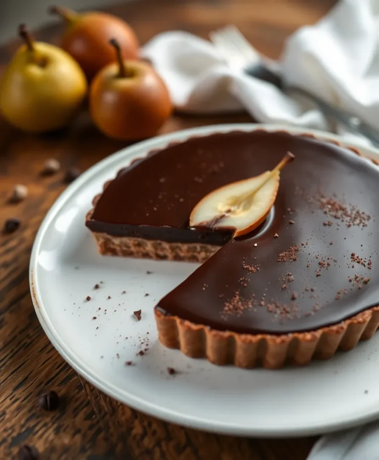 Tarte Poire Chocolat