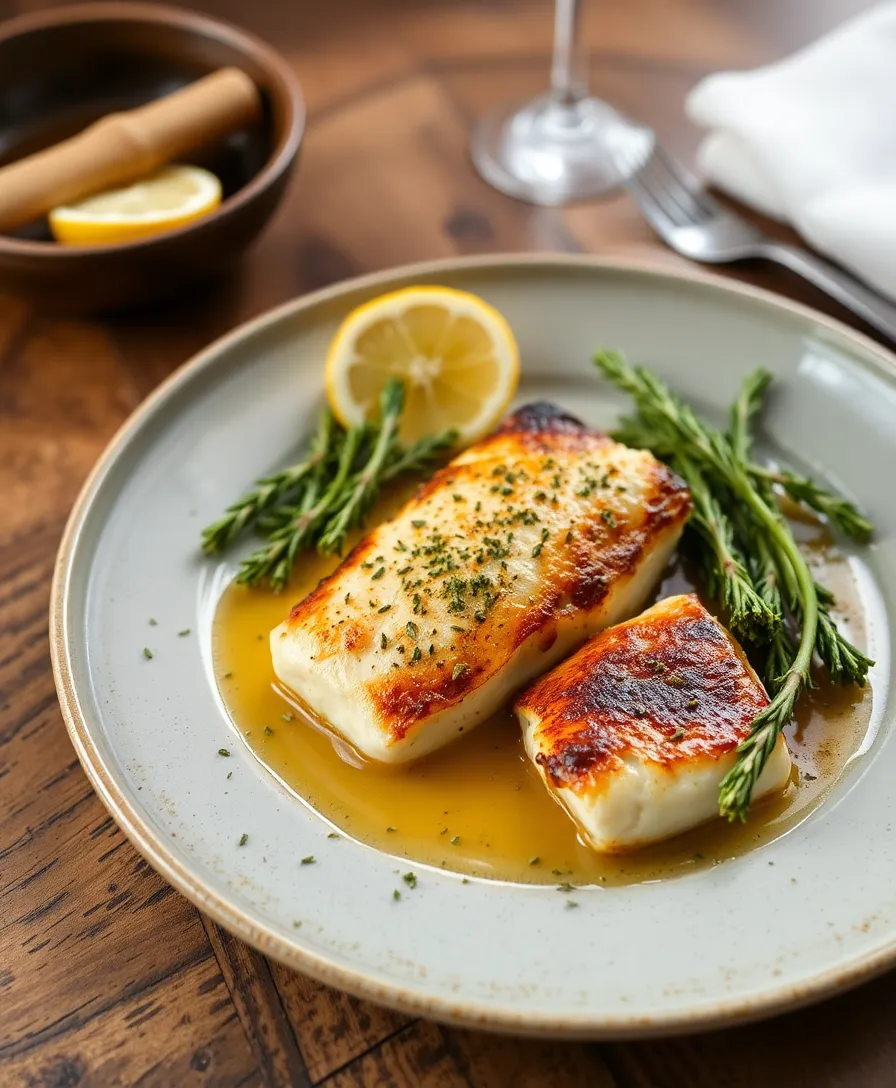Filet de Cabillaud en Croûte de Citron et Herbes Aromatiques