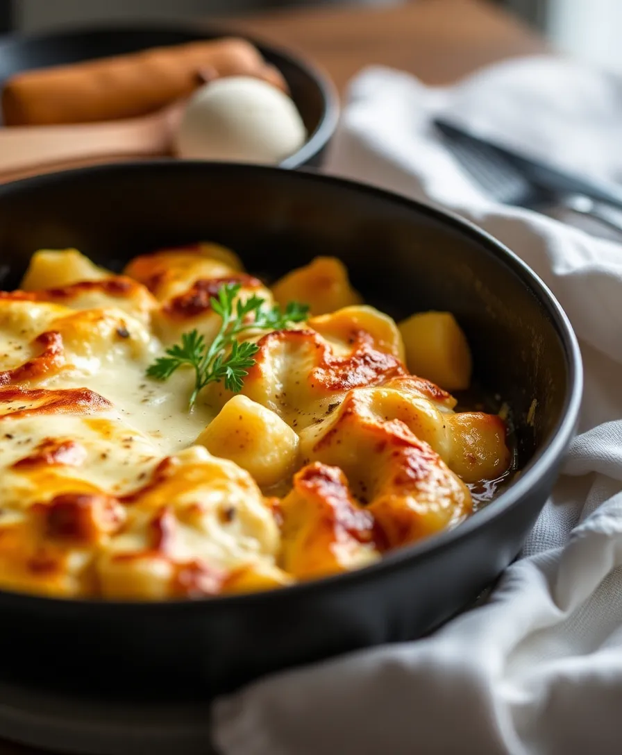 Gratin de Gnocchi à la Crème et Fromage