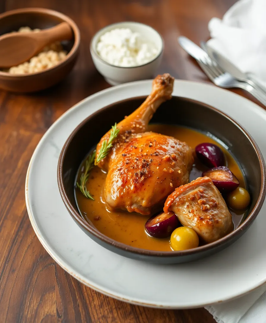 Poulet à la Sauce aux Cèpes