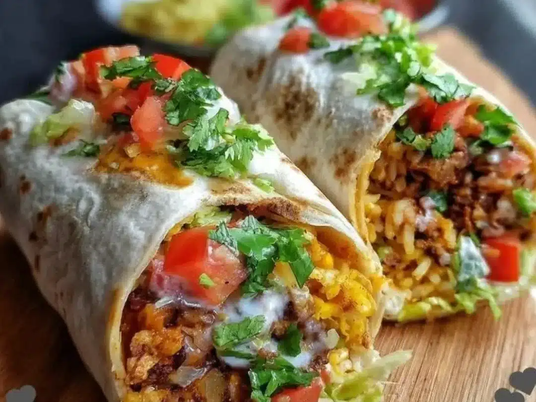 Delicious 10-minute vegan burrito wraps filled with fresh vegetables and beans.