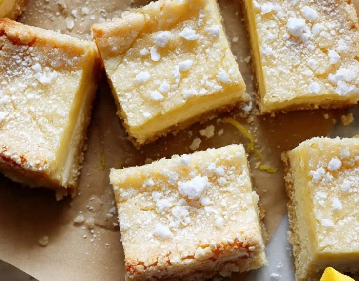 Delicious Lemon Cream Dessert Bars with a creamy texture and lemon zest topping.
