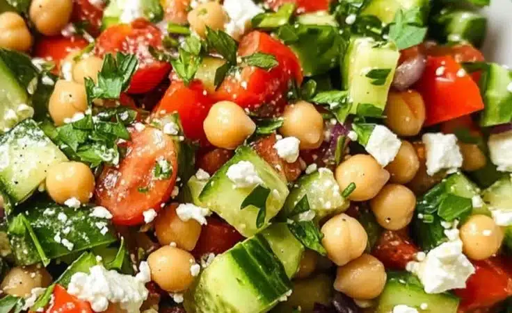 10-Minute Mediterranean Chickpea Salad