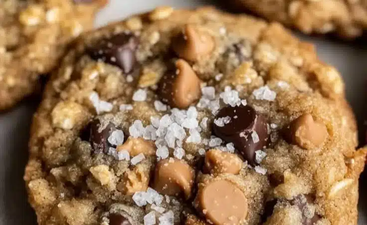 Crumbl Mom's Recipe Cookies - Oatmeal Chocolate Chip Peanut Butter Chips and Toffee Cookies