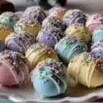 Easter Egg Oreo Balls - Delicious chocolate-covered treats for Easter.