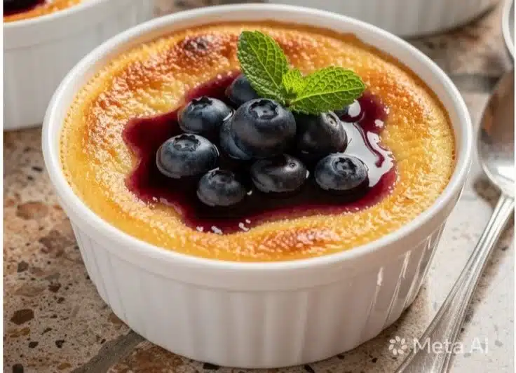 Baked Blueberry Cottage Cheese Bowls