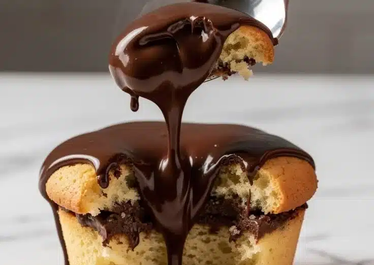 Chocolate fudge dessert cups topped with whipped cream and chocolate shavings