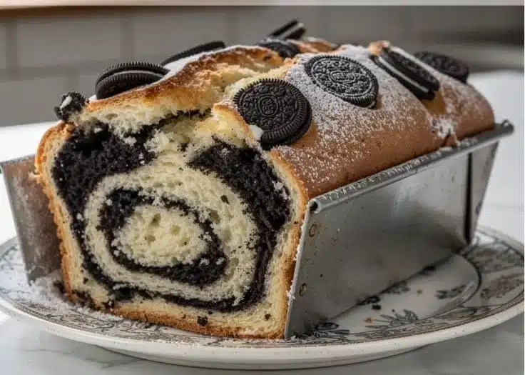 Cookies and Cream Swirl Bread