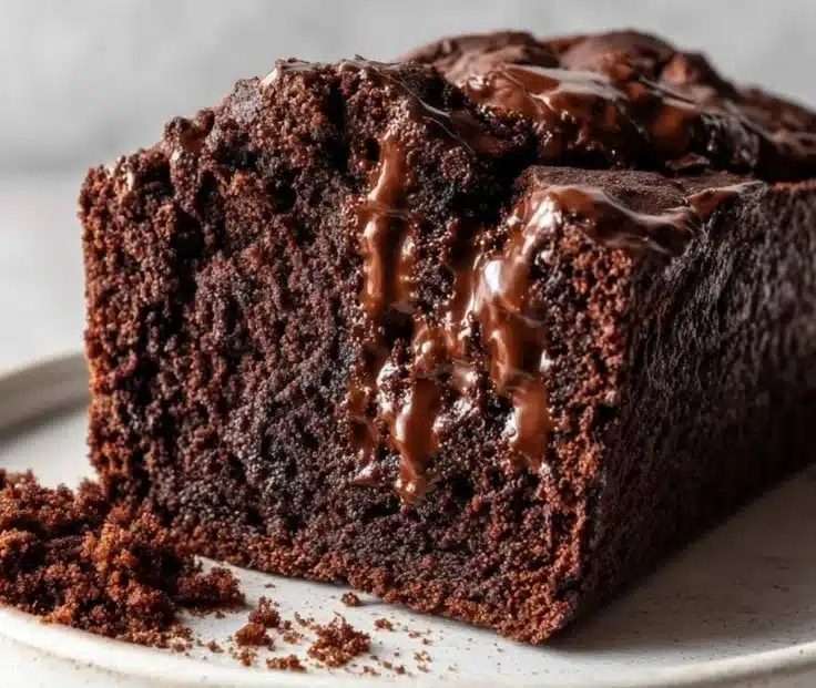 Easy Hot Fudge Brownie Bread