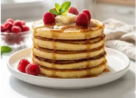 Fluffy Cottage Cheese Pancakes