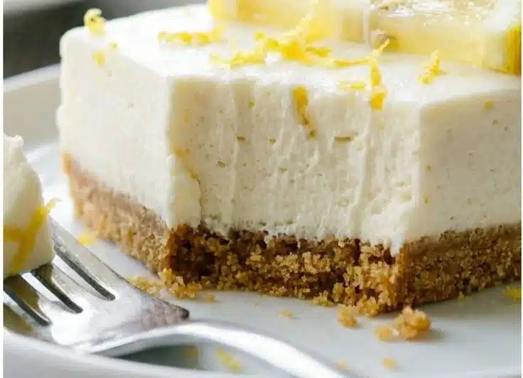 No-Bake Lemon Cheesecake Bars