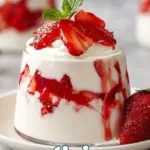 Fresh strawberries served with creamy whipped topping