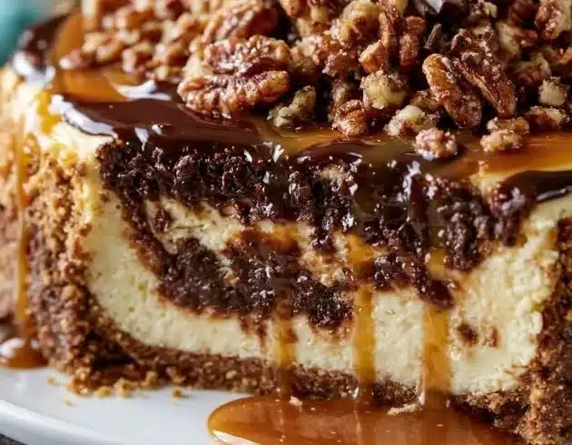 Turtle Fudge Cheesecake