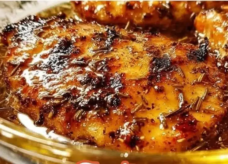 Delicious Lemon Garlic Soy Marinated Chicken served on a plate