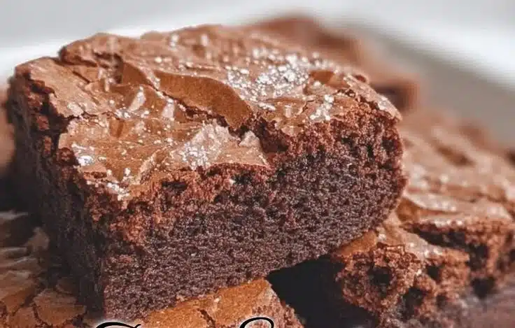 Delicious sourdough brownies made with sourdough discard