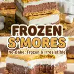 Delicious Frozen S’mores Bars served as a summer dessert